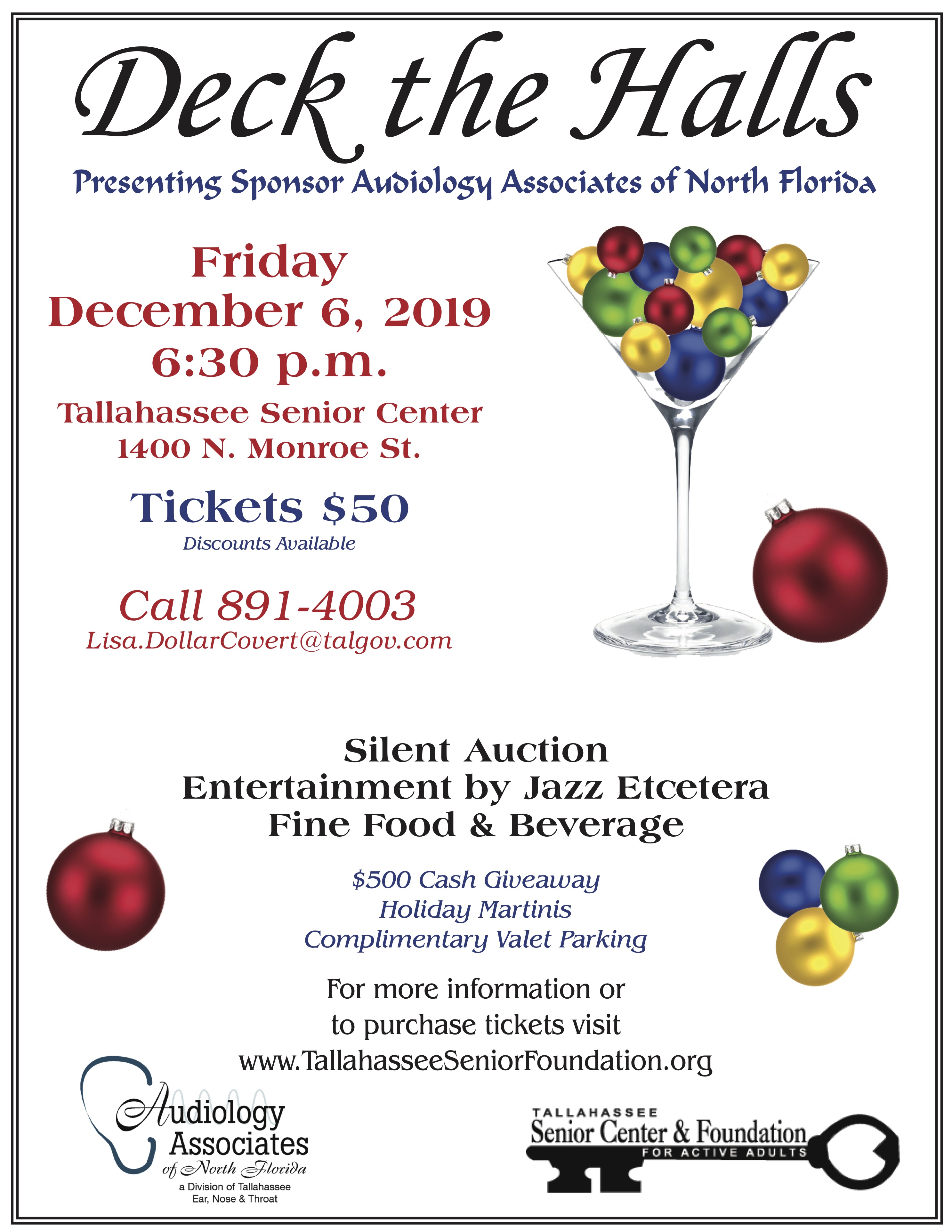 Purchase Deck The Halls Tickets Tallahassee Senior Center Foundation